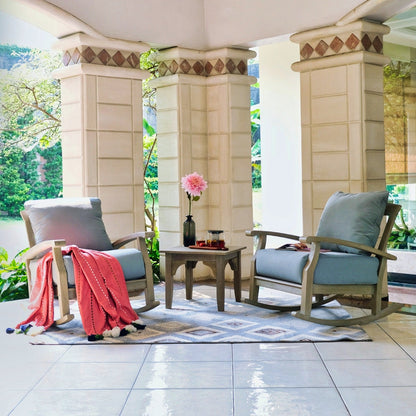 Set da giardino Cambridge Casual Leon in teak da 3 pezzi con cuscino