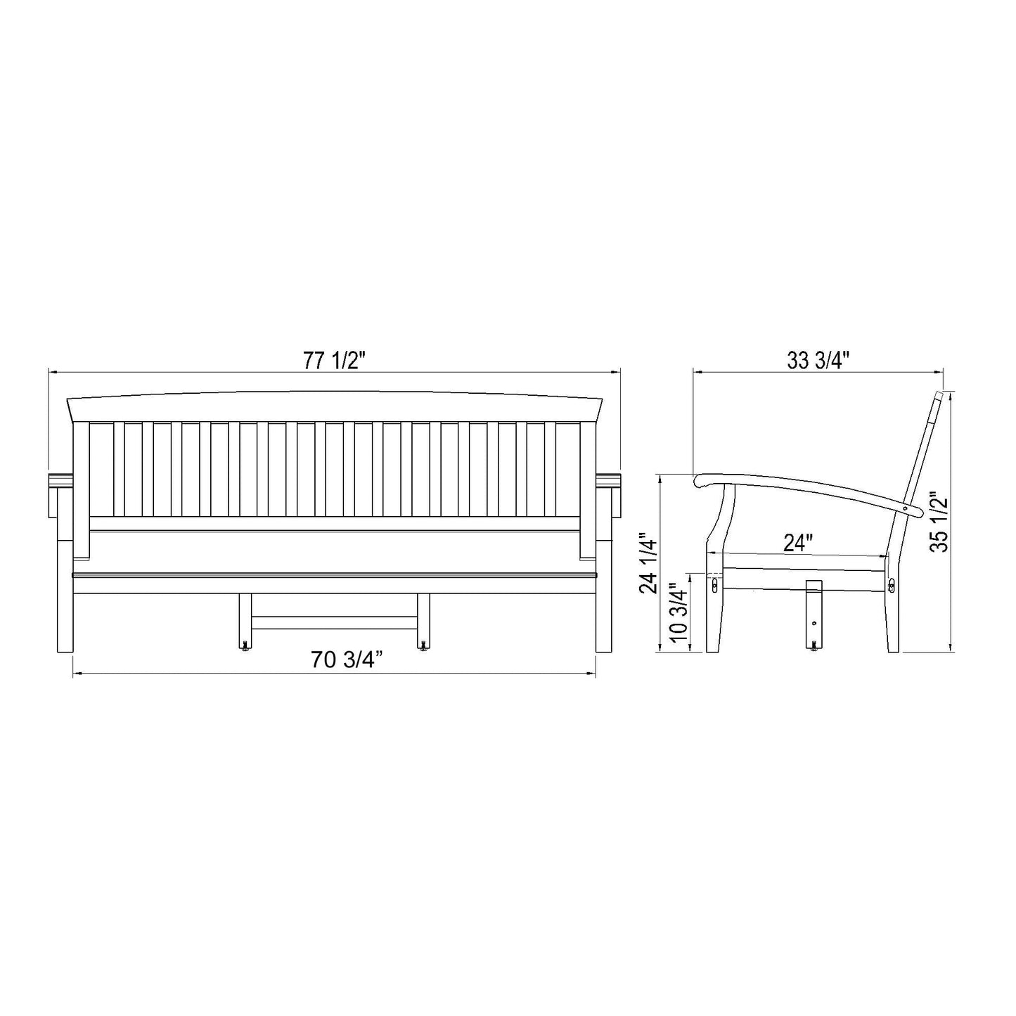 Set da conversazione per patio in legno di teak Cambridge Casual Leon da 5 pezzi