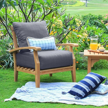 Set da conversazione per patio in teak Cambridge Casual Leon da 7 pezzi