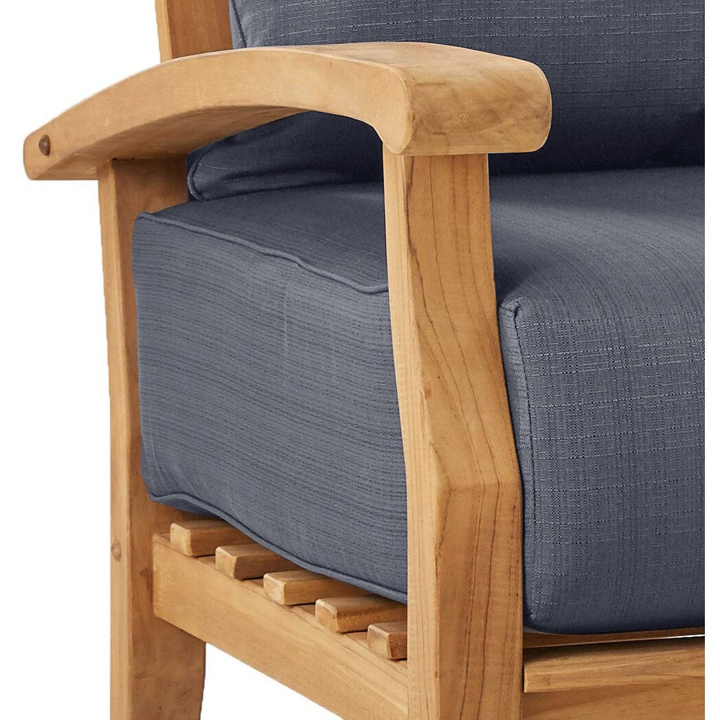 Set da conversazione per patio in teak Cambridge Casual Leon da 7 pezzi