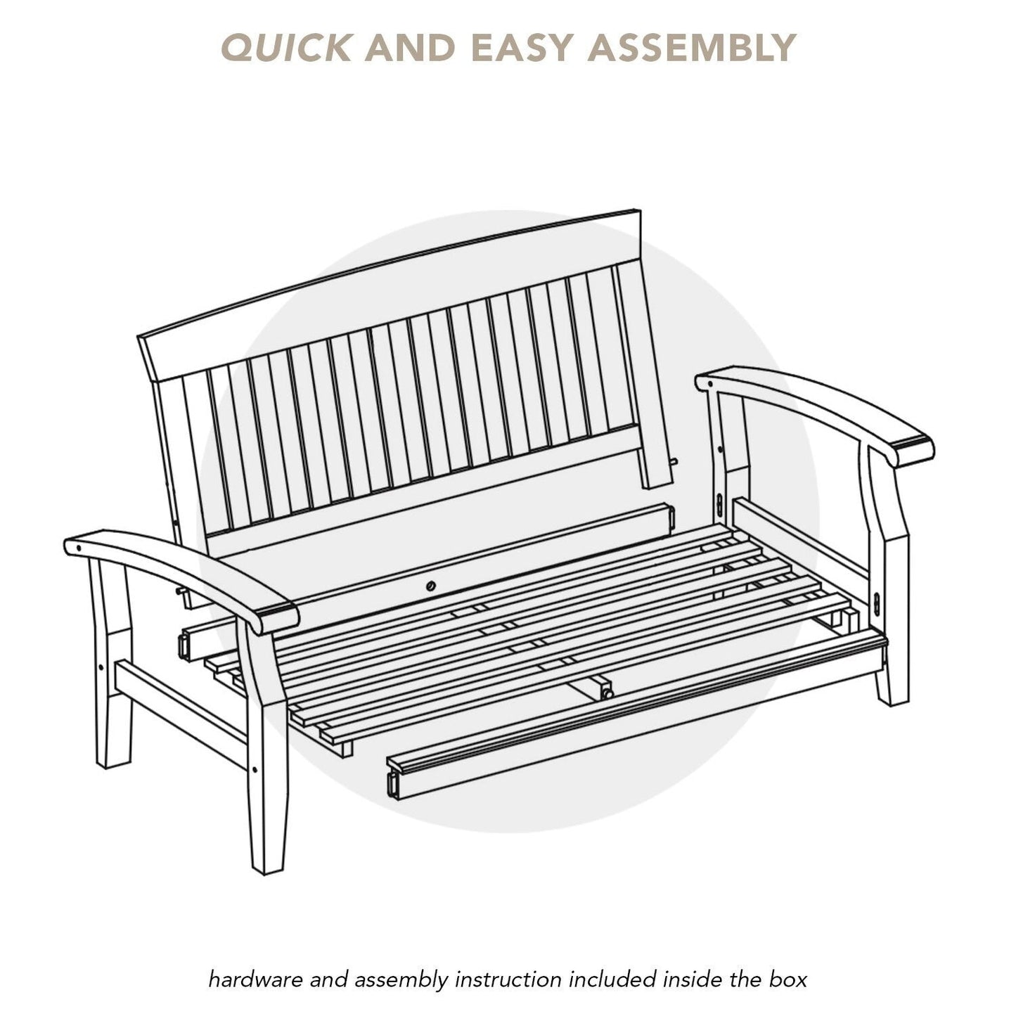 Set da conversazione per patio in teak Cambridge Casual Leon da 7 pezzi