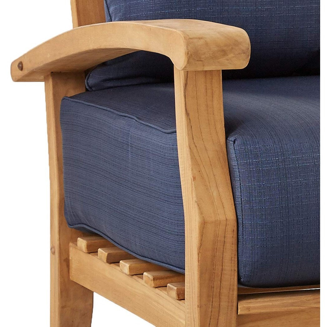 Set da conversazione per patio in teak Cambridge Casual Leon da 7 pezzi