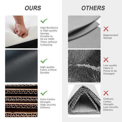 Poltrona girevole a dondolo reclinabile manuale Leopold in vera pelle con braccioli in legno, set da 2 di HULALA HOME