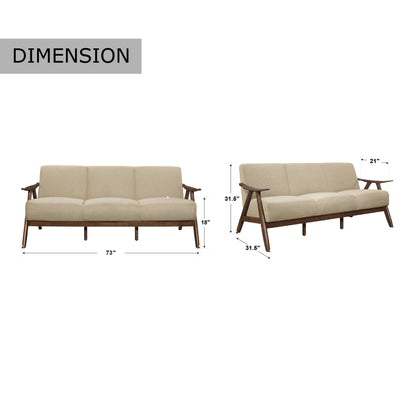 Divano da soggiorno retrò Levine