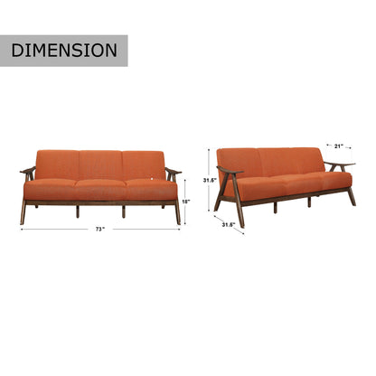 Divano da soggiorno retrò Levine