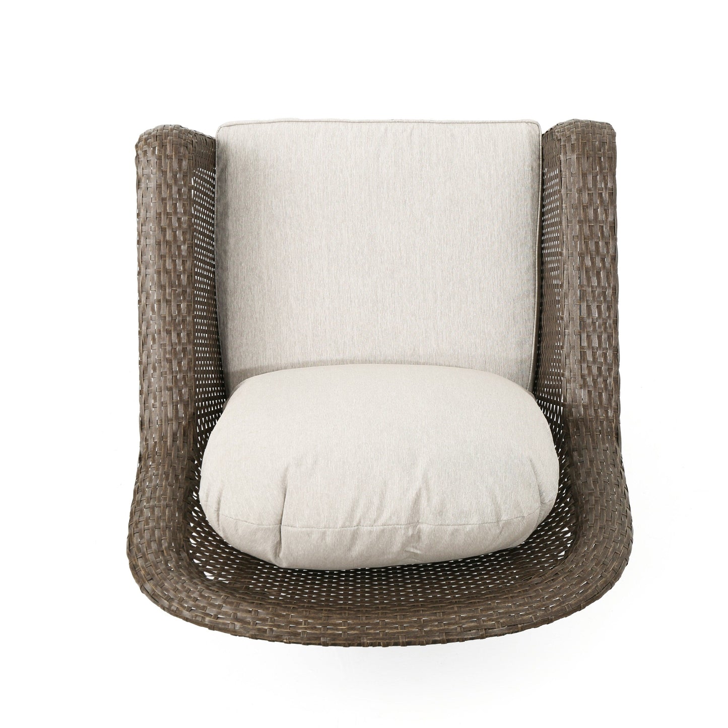 Poltrona da esterno in vimini Liam (set da 2) di Christopher Knight Home