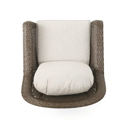 Poltrona da esterno in vimini Liam (set da 2) di Christopher Knight Home