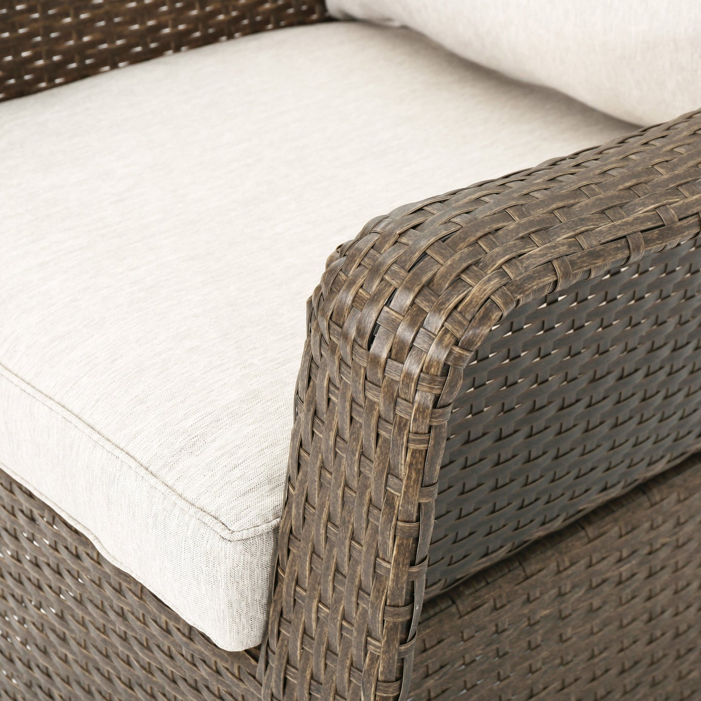 Poltrona da esterno in vimini Liam (set da 2) di Christopher Knight Home