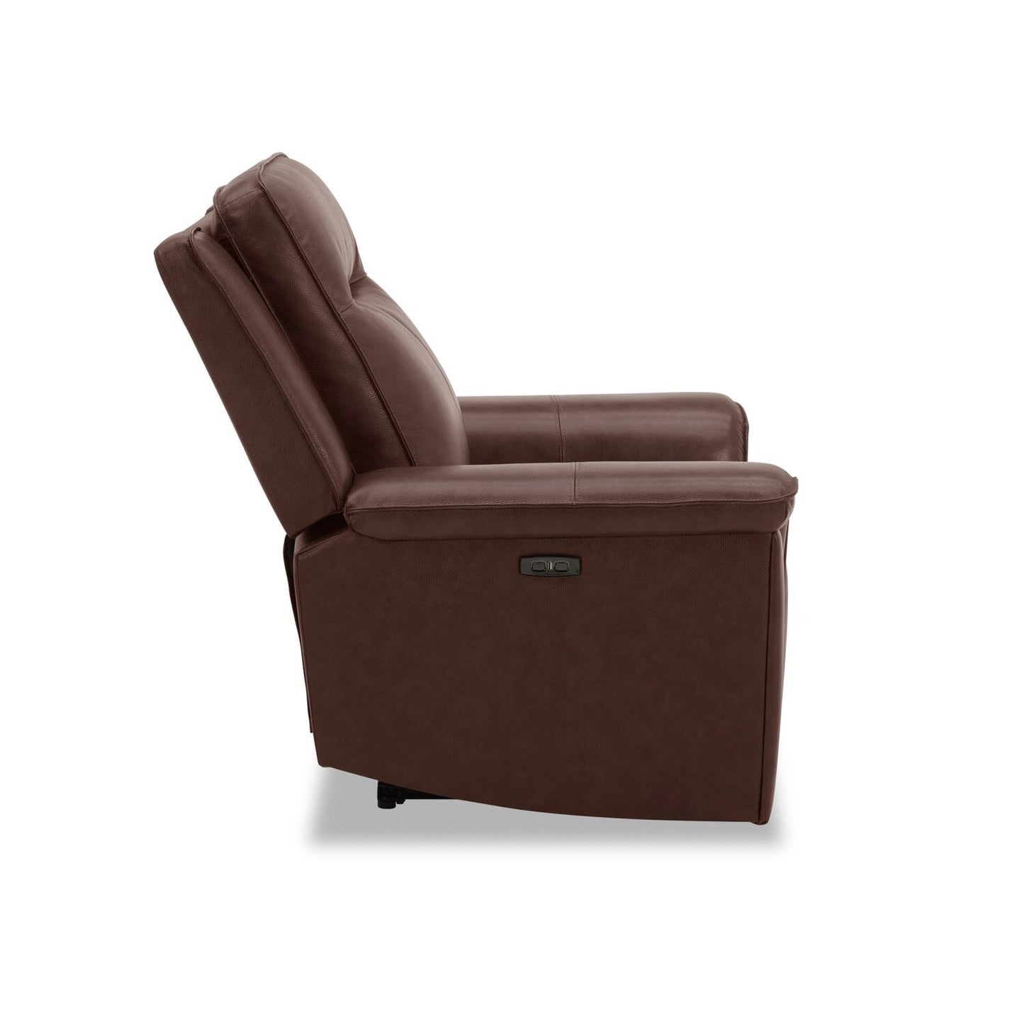 Poltrona reclinabile elettrica Liberty Furniture Avery per soggiorno in pelle color cognac