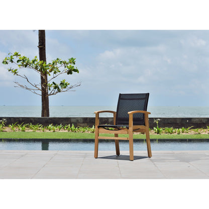 LifestyleGarden Set da pranzo per esterni con finitura in teak da 9 pezzi - 9 pezzi