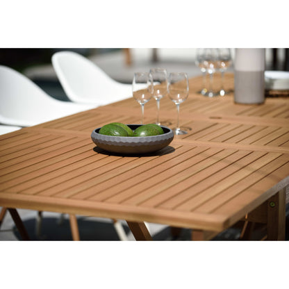 LifestyleGarden Set da pranzo per esterni con finitura in teak da 9 pezzi - 9 pezzi