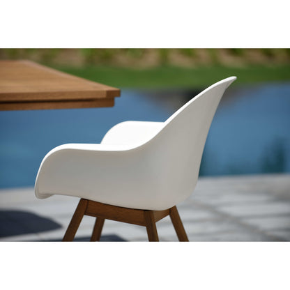 LifestyleGarden Set da pranzo per esterni con finitura in teak da 9 pezzi - 9 pezzi