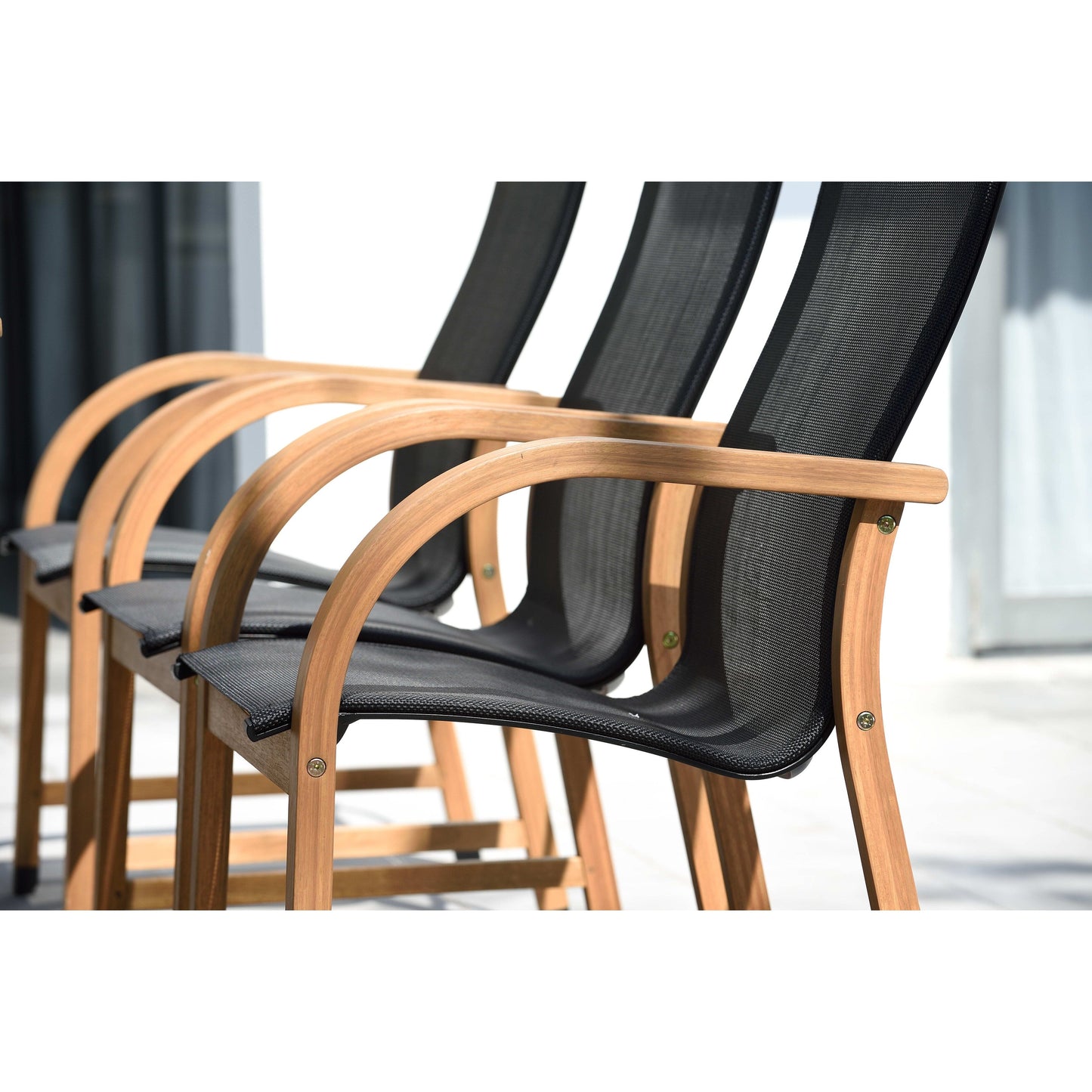 LifestyleGarden Set da pranzo per esterni in legno da 7 pezzi (finitura teak) - 7 pezzi