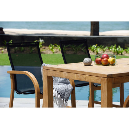 LifestyleGarden Set da pranzo Deluxe in teak per patio esterno da 9 pezzi - 9 pezzi