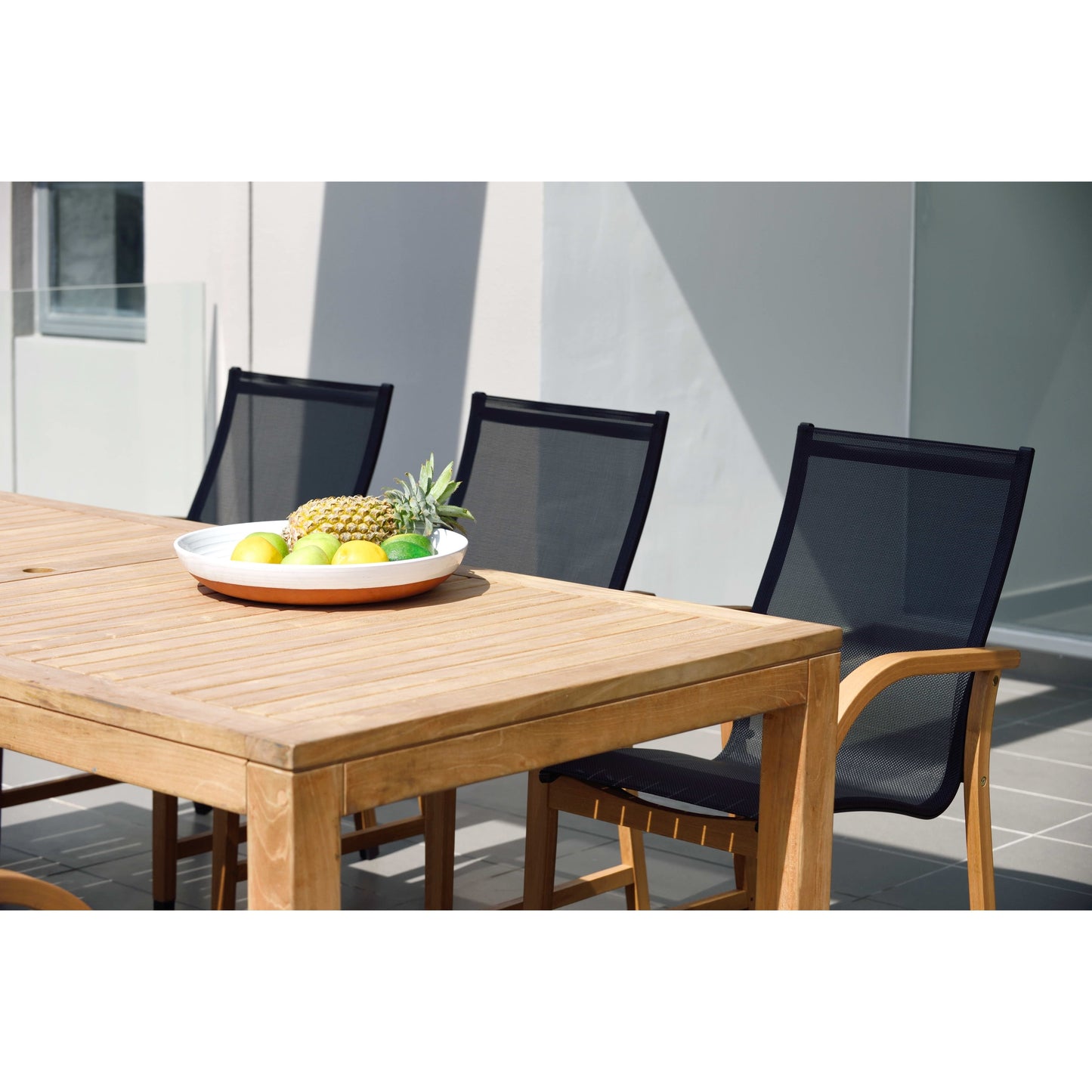 LifestyleGarden Set da pranzo Deluxe in teak per patio esterno da 9 pezzi - 9 pezzi