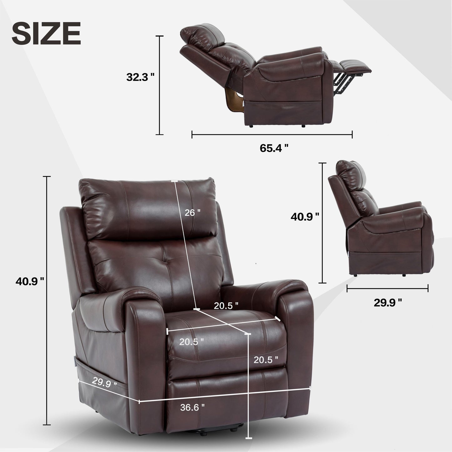 Poltrona reclinabile elevabile, poltrona reclinabile elettrica per anziani