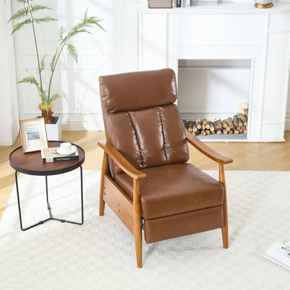 Sedia a sdraio regolabile marrone chiaro 26.38