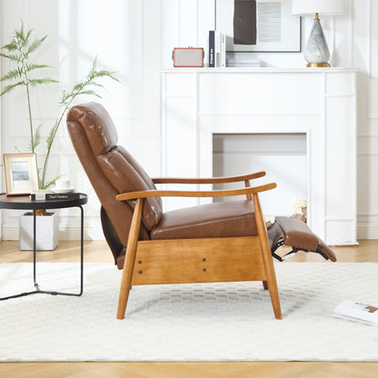 Sedia a sdraio regolabile marrone chiaro 26.38