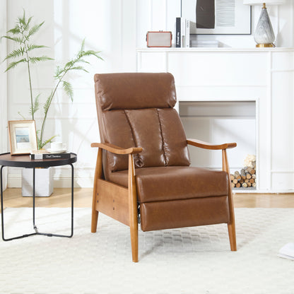 Sedia a sdraio regolabile marrone chiaro 26.38