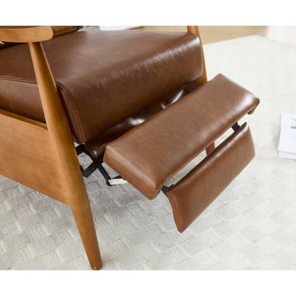 Sedia a sdraio regolabile marrone chiaro 26.38