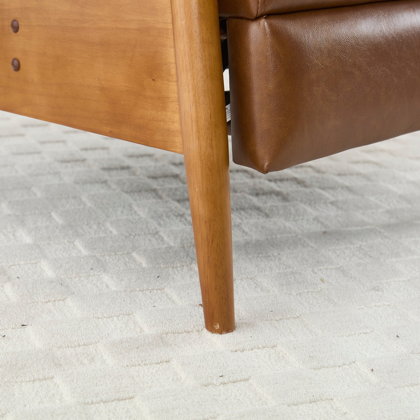 Sedia a sdraio regolabile marrone chiaro 26.38