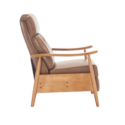 Sedia a sdraio regolabile marrone chiaro 26.38