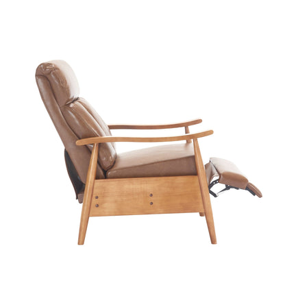 Sedia a sdraio regolabile marrone chiaro 26.38