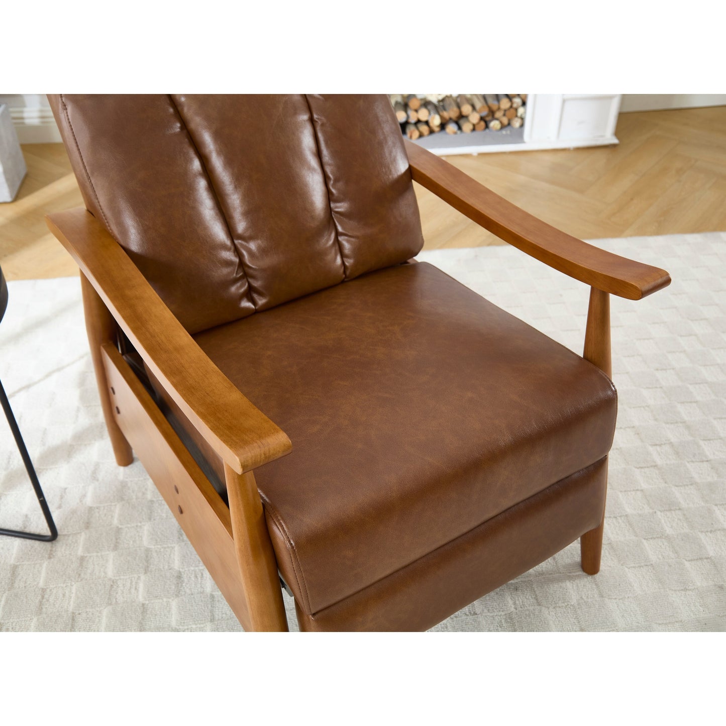 Sedia a sdraio regolabile marrone chiaro 26.38