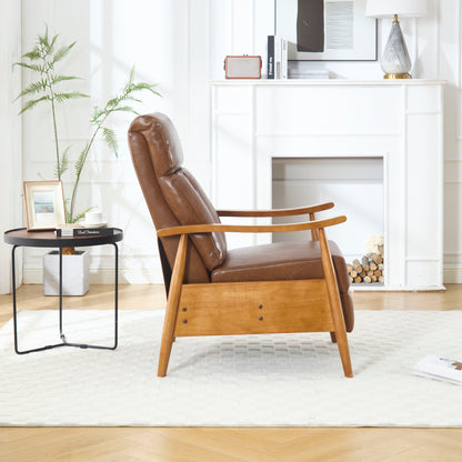 Sedia a sdraio regolabile marrone chiaro 26.38