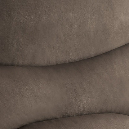 Poltrona reclinabile in tessuto intrecciato marrone chiaro