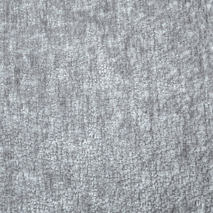 Divano a 3 posti imbottito in ciniglia grigio chiaro con gambe in plastica