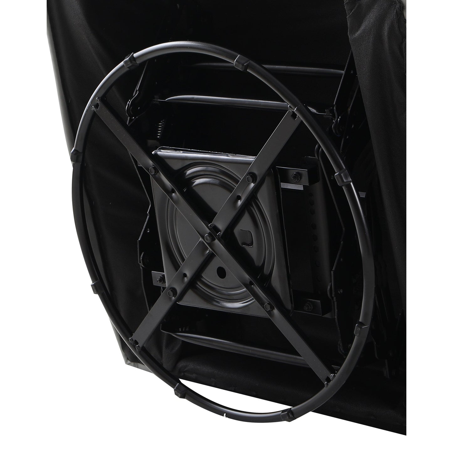 Poltrona reclinabile manuale girevole a 360° in pelle PU grigio chiaro con protezione antisporco per i piedi, tessuto antigraffio per gatti