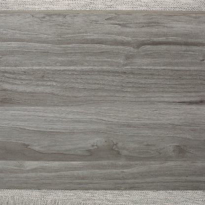 Divano moderno grigio chiaro 80.25 a 3 posti con braccioli svasati, cuscini e gambe in legno per soggiorno