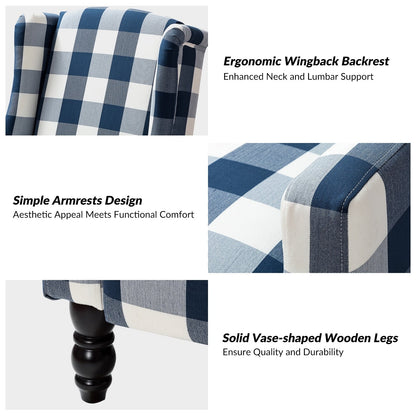 Poltrona reclinabile manuale Damaris Mid-Century Modern con schienale ad ala, design di HULALA HOME