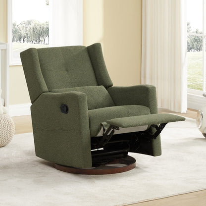 Poltrona reclinabile girevole manuale Lincoln con cuscino lombare