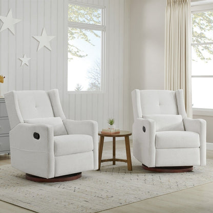 Poltrona reclinabile girevole manuale Lincoln con cuscino lombare