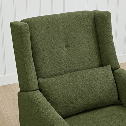 Poltrona reclinabile girevole manuale Lincoln con cuscino lombare