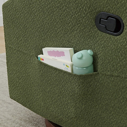 Poltrona reclinabile girevole manuale Lincoln con cuscino lombare