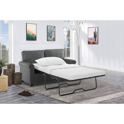 Divano letto in lino con materasso in memory foam