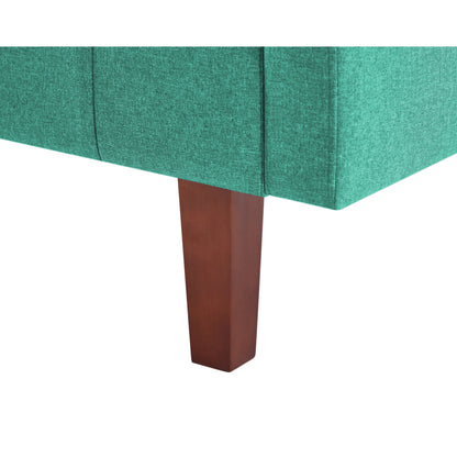 Divano letto in lino con struttura in legno