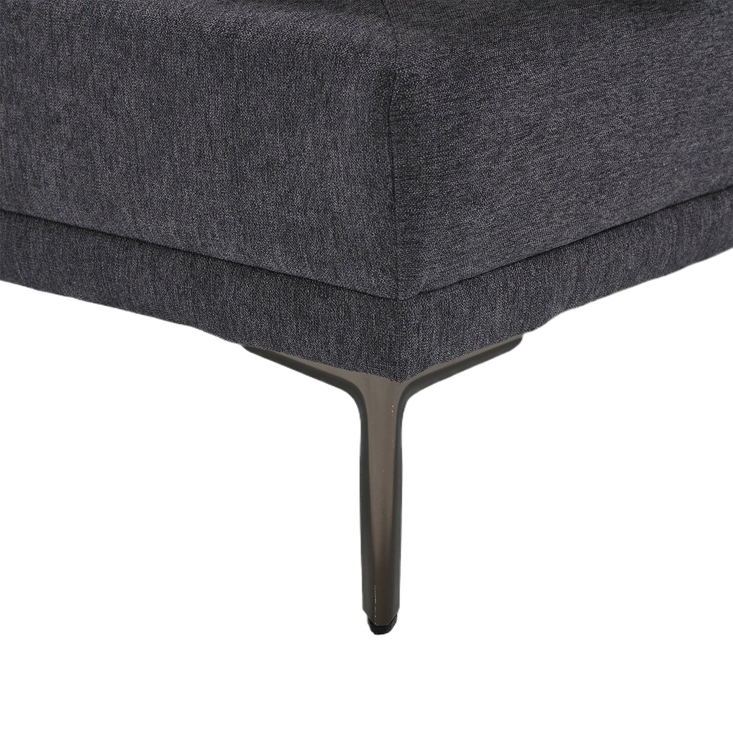 Divano a due posti in lino con braccioli regolabili