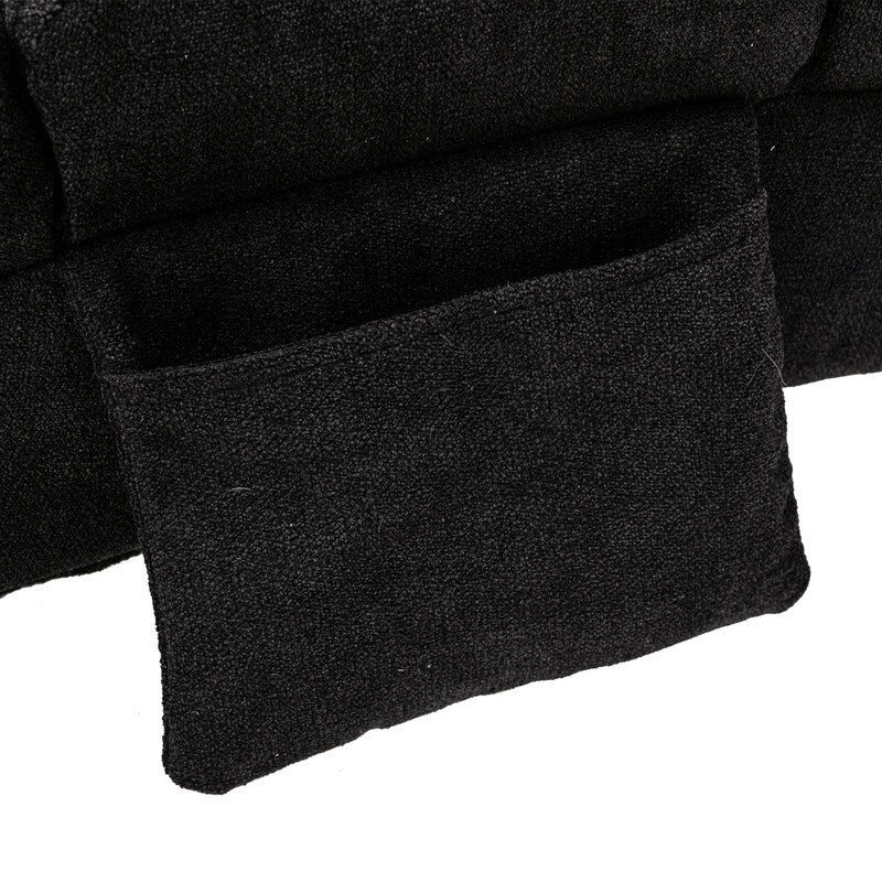 Poltrona reclinabile massaggiante in lino con telecomando, poltrona reclinabile massaggiante elettrica ergonomica, 5 modalità