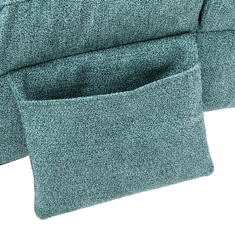 Poltrona reclinabile massaggiante in lino con telecomando, poltrona reclinabile massaggiante elettrica ergonomica, 5 modalità