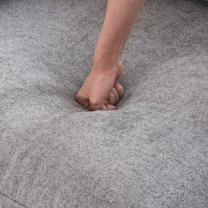 Divano componibile in lino, divano moderno imbottito a due posti