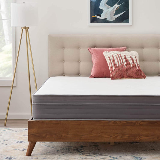 Materasso ibrido in memory foam gel medio Linenspa da 10 pollici