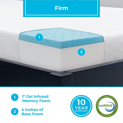 Materasso in memory foam ActiveRelief Gel Linenspa Essentials da 5 pollici