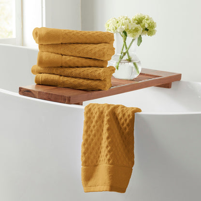 Asciugamani da bagno in cotone con trama a nido d'ape Linery &amp; Co.