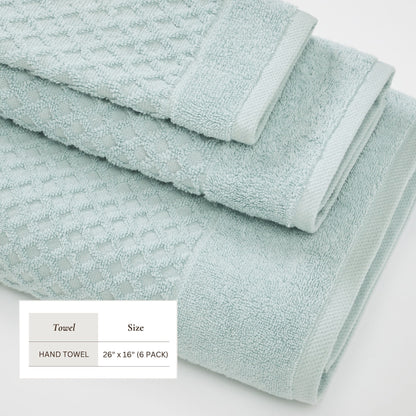 Asciugamani da bagno in cotone con trama a nido d'ape Linery &amp; Co.