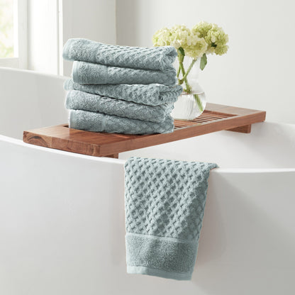 Asciugamani da bagno in cotone con trama a nido d'ape Linery &amp; Co.