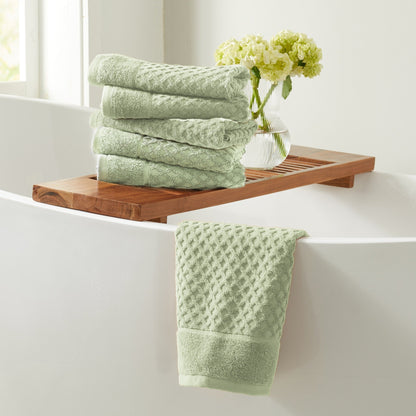 Asciugamani da bagno in cotone con trama a nido d'ape Linery &amp; Co.